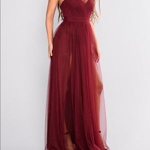 Fashion Nova Off The Tulle Gown XL